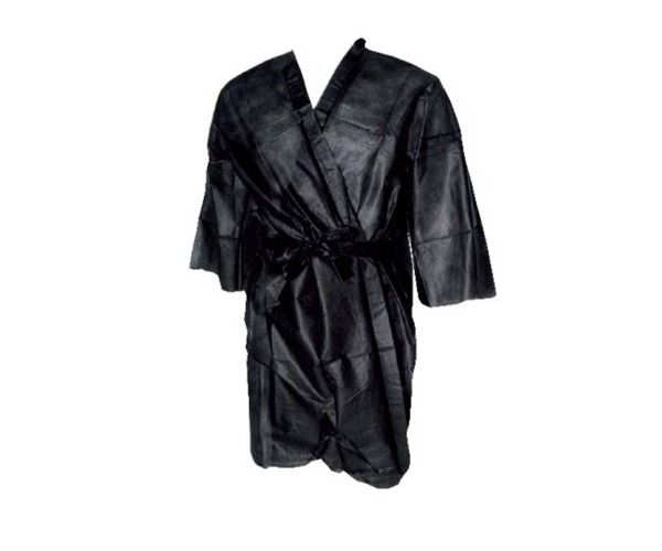 Kimono monouso in tnt imbustato singolo NERO