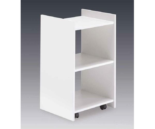 CARRELLO RIKY 3 ripiani CA.316 con ruote in nobilitato bianco