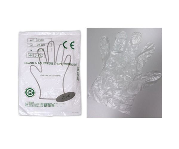 Guanti monouso CHEMIL non sterili in HDPE 100 pz