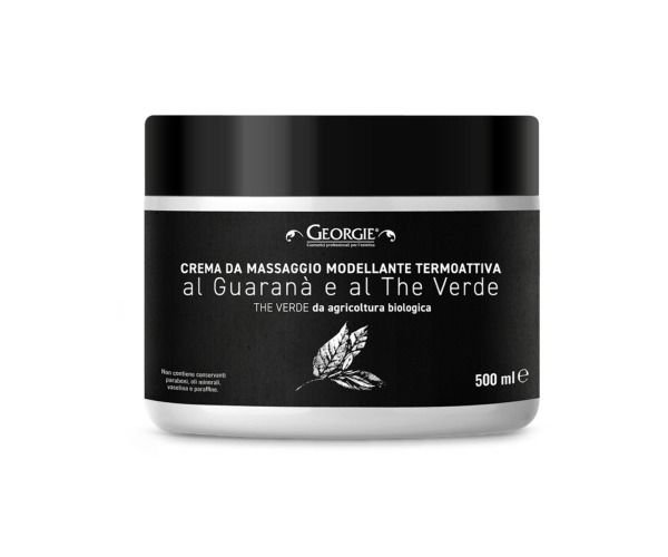 Crema massaggio modellante GIORGIE Termoattiva Guaranà 500 ml