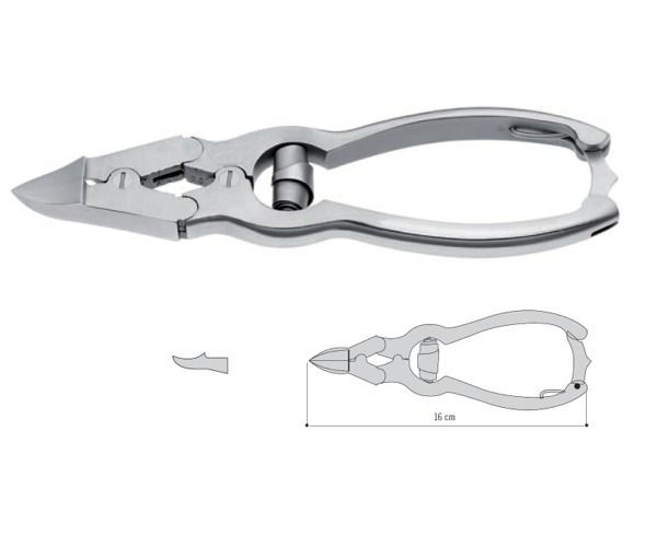 Tronchese piedi forte, doppio snodo, 16 cm