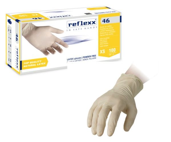 REFLEXX 46 100 pz LATTICE SENZA POLVERE Peso 5,7 gr - Spess. 0,10 mm