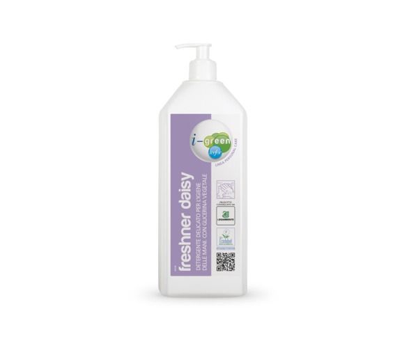Detergente liquido delicato per l’igiene delle mani e del corpo FRESHNER DAISY ECOLABEL - flacone 1000 ML