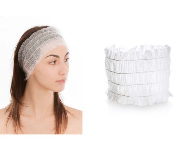 fascia in tnt per capelli  100 pz  imbustate singolarmente